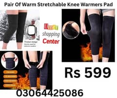 Pair of Thick Stretchable Knee Warmers Knee Pad Foot Warmer