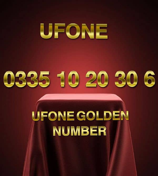 Ufone Golden Numbers 0