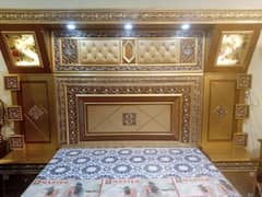 Double Bed plus 2 side tables & dressing Table daraz