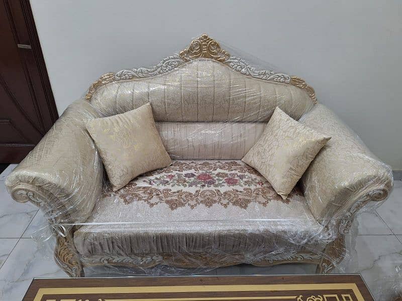 Brand New Wooden 6 Seater Deco Polish Sofa Set 6