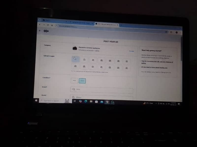 Acer laptop used like new 8