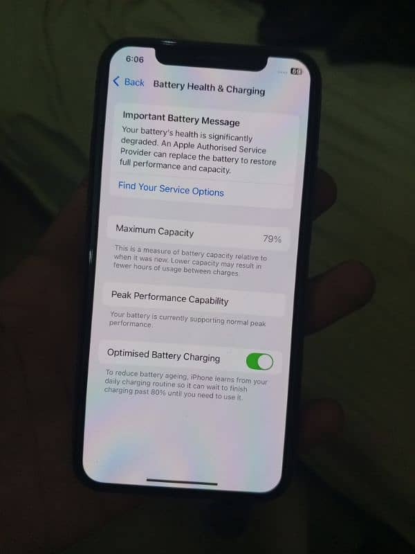 iphone xs battery health 79 ha all ok 6