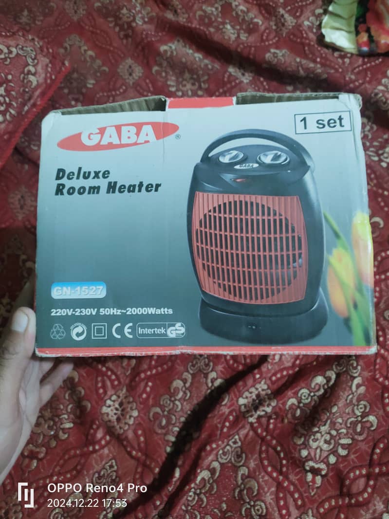 GABA Electirc Fan Heater Made In Thailand 1000/2000 Watt 5