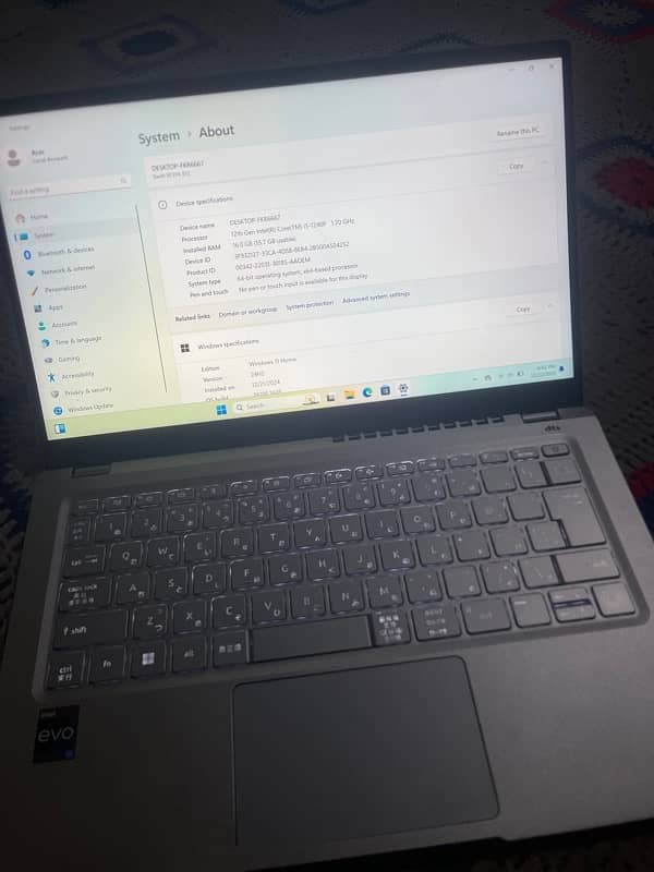 Acer swift, core i5, Generation 12th, 16GB, 512GB, Without touch. 2