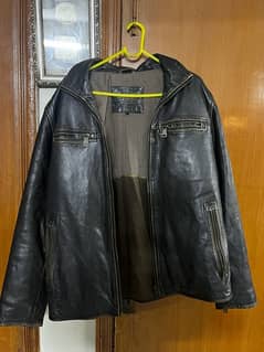 leather jacket large