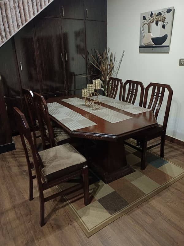 Dining table with 6 chairs 2