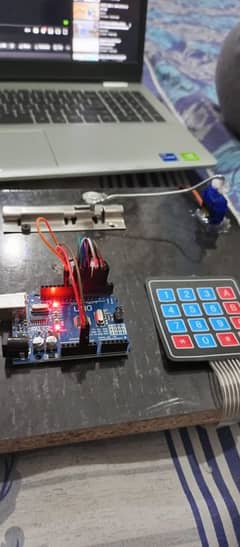 university project Arduino uno door locked