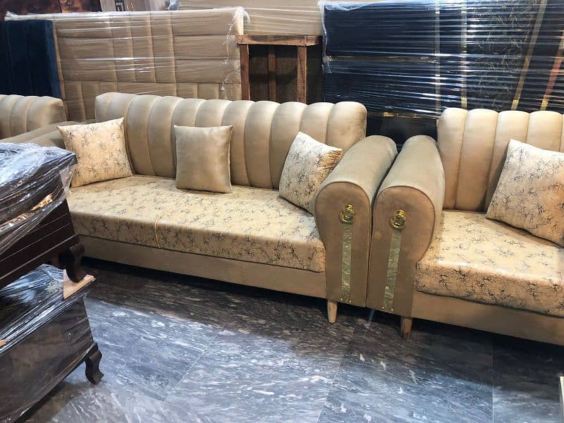 Luxury Sofa  /5 Seater sofa set/Wooden Sofa / Furniture 16