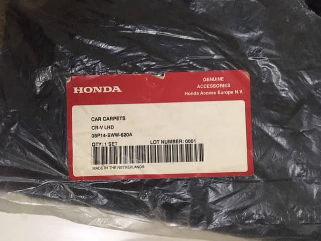 Honda Car mat - Genuine Imported, Quality Carpet layer 1