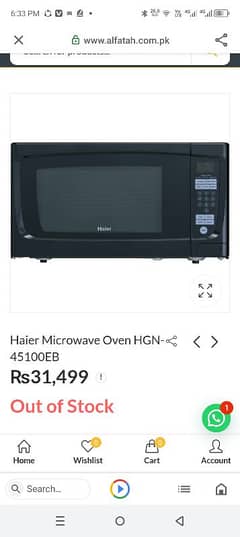 Haier Microwave oven