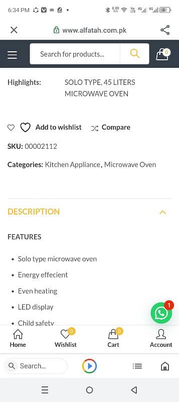 Haier Microwave oven 1