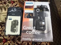 Philips coffee maker with grinder  model hd7762