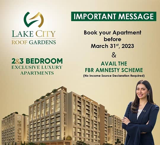 1,200 Square Feet Flats for Buy in Lake City Roof Gardens, Lahore 9