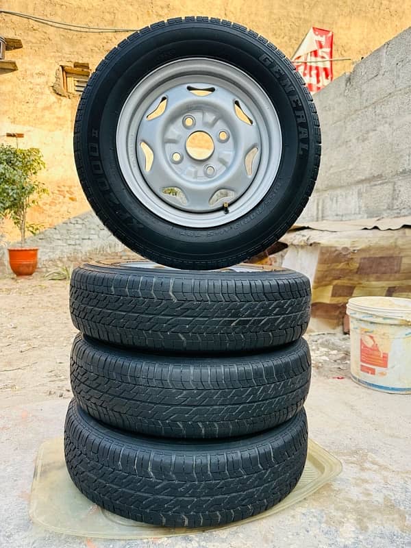 Genral Rim Tyres urgent sale 155/80/13 6