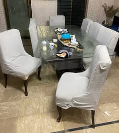 Almost new 8 Chair Dining Table Chiniotty