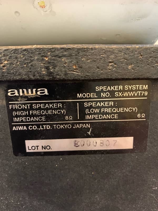 Aiwa 5.1 channel surround sound with subwoofers 3