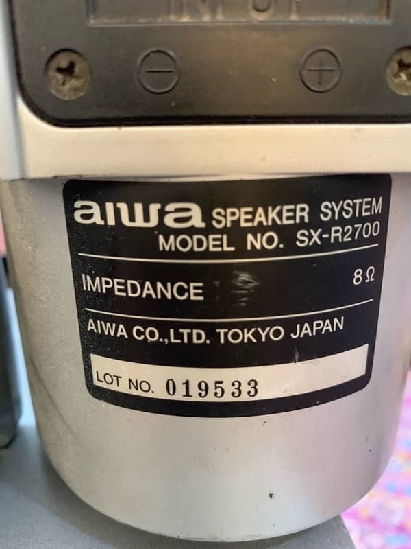 Aiwa 5.1 channel surround sound with subwoofers 5