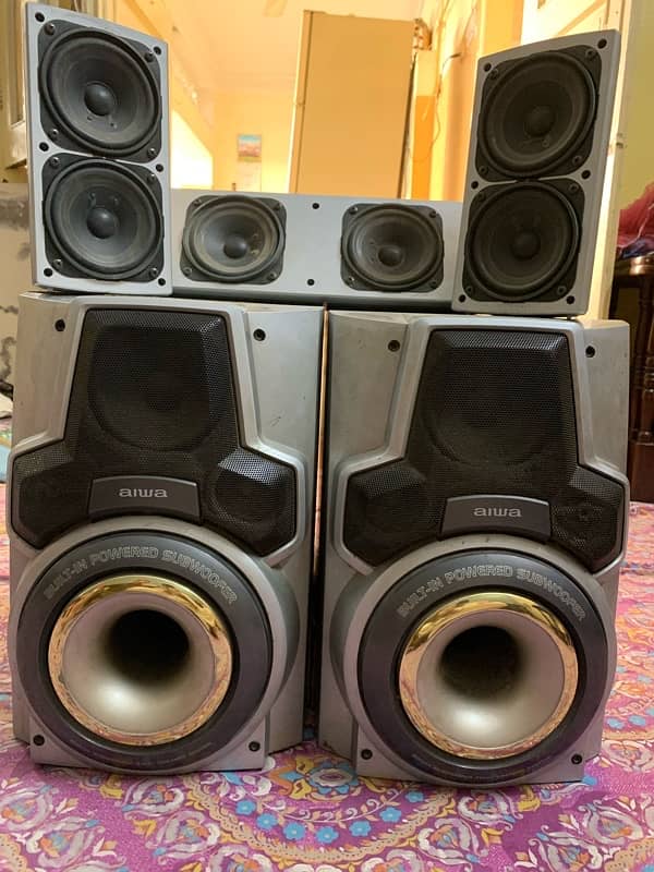 Aiwa 5.1 channel surround sound with subwoofers 6