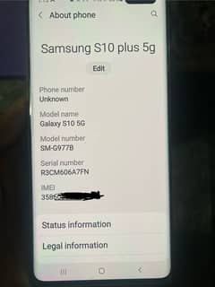 samsung s10 5g 8/256 single sim p a t c h approved