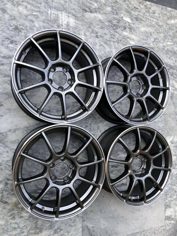 Lenso 15 inch 5 nut 100 pcd 6.5jj rims 1