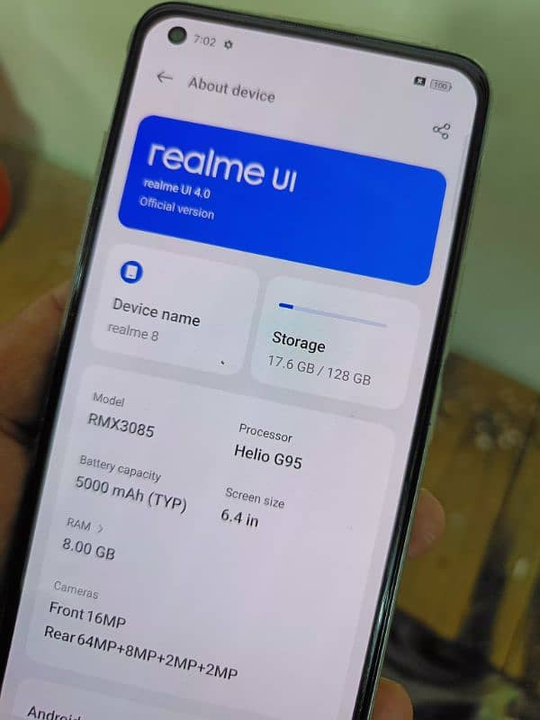 realme 8 9/10 8/128 0