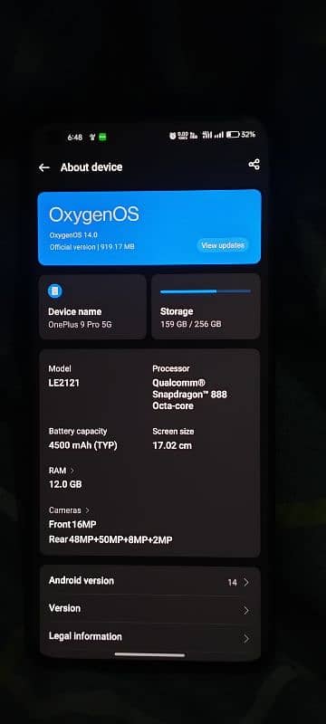 OnePlus 9 Pro 12/256 Gb PTA Approved 2