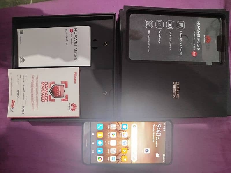 Huawei Mate 9 4gb 64gb dual sim PTA Official Approved 9