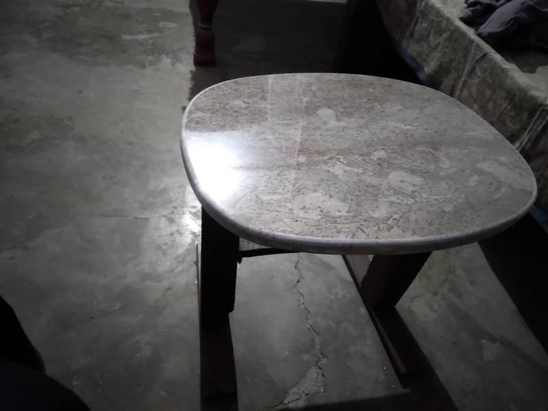 Center Table wood and Marble 1