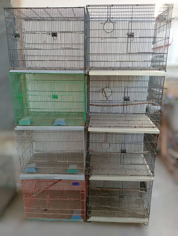 Cages different size for bird parrot hens 0