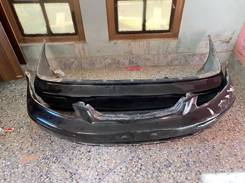 Honda civic 1998 front and back original bumpers 10