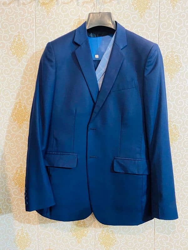 three piece Navy blue pent coat 4