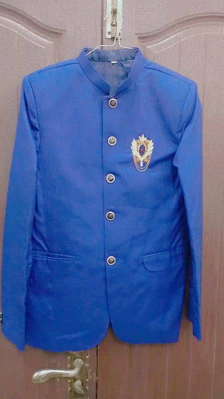 Royal Blue Prince Coat with tight new fashion pent 0