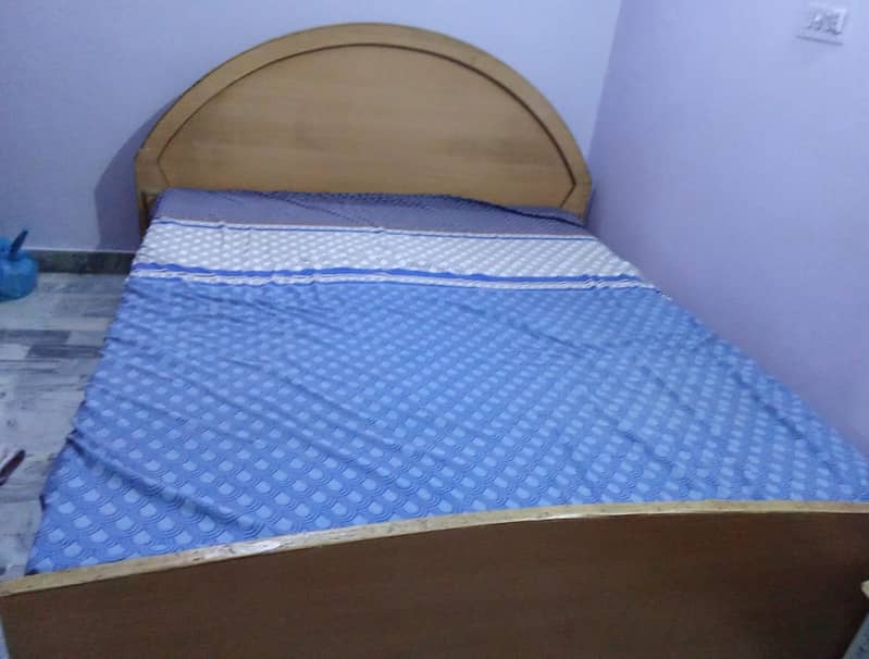 Lasani Wood Bed with Mattress 66x78 0