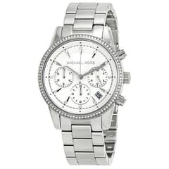 Micheal Kors Ritz MK 6428 silver women watch