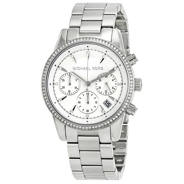 Micheal Kors Ritz MK 6428 silver women watch 0