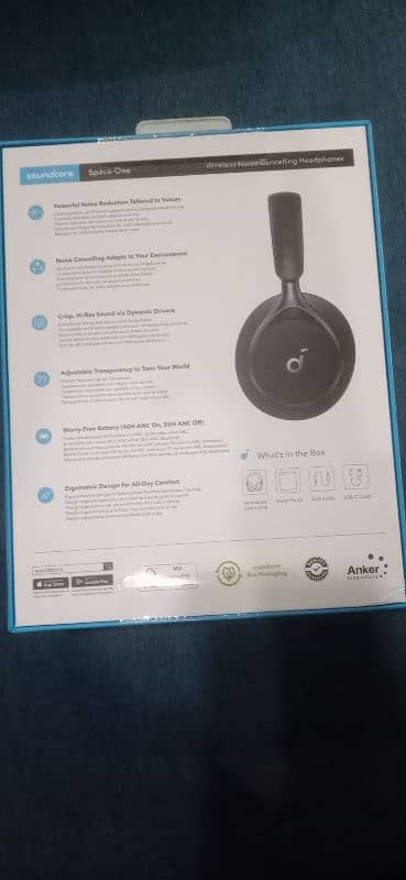 Soundcore space one headphones new sealed. Negotiable 1