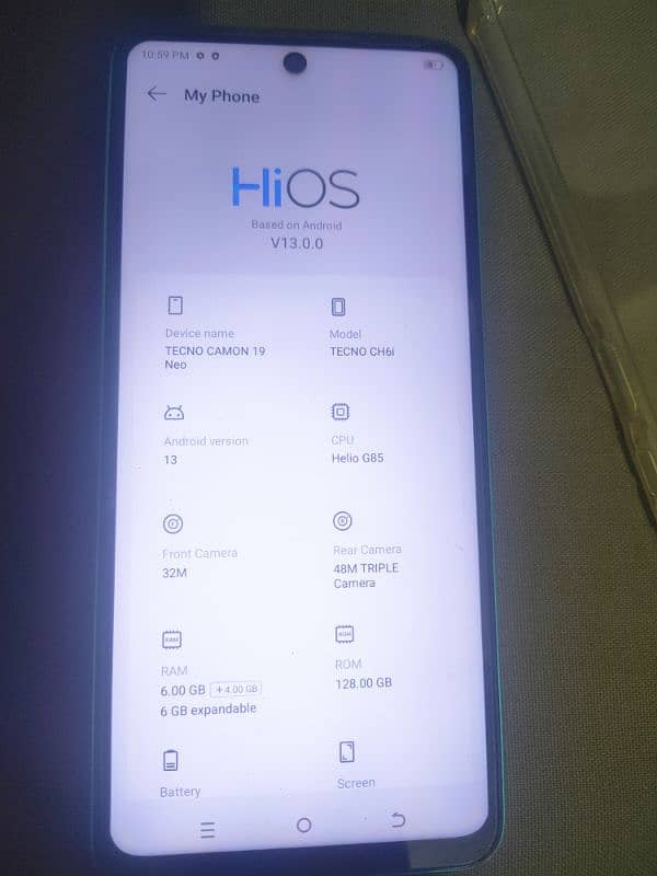 tecno camon 19 neo 6/128 1
