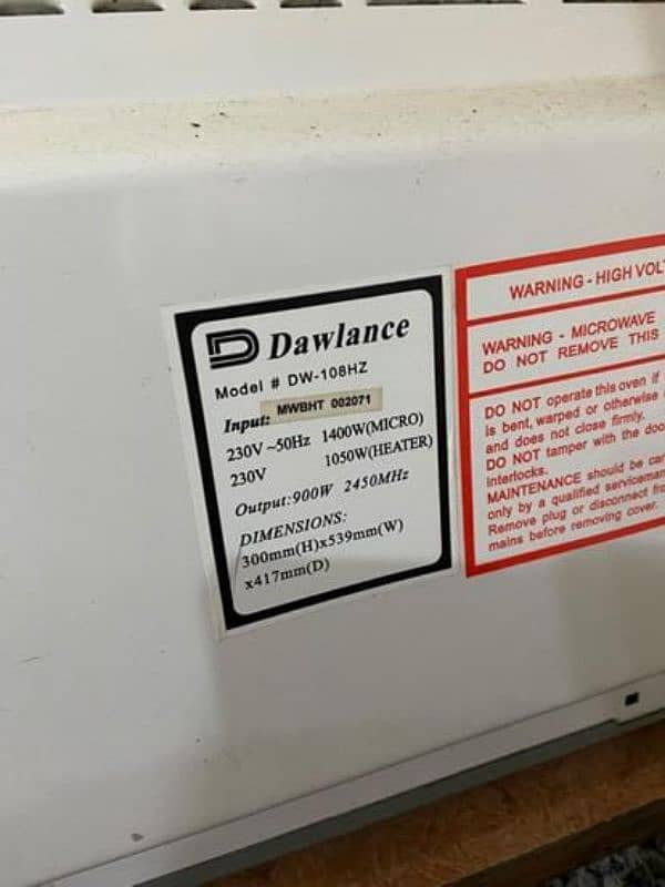 DAWLANCE microwave 1