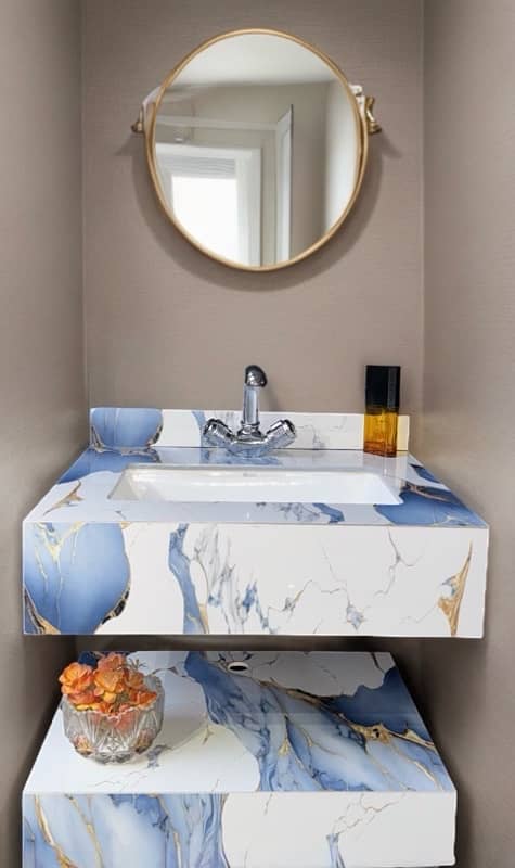 Tile Basin Vanity 0