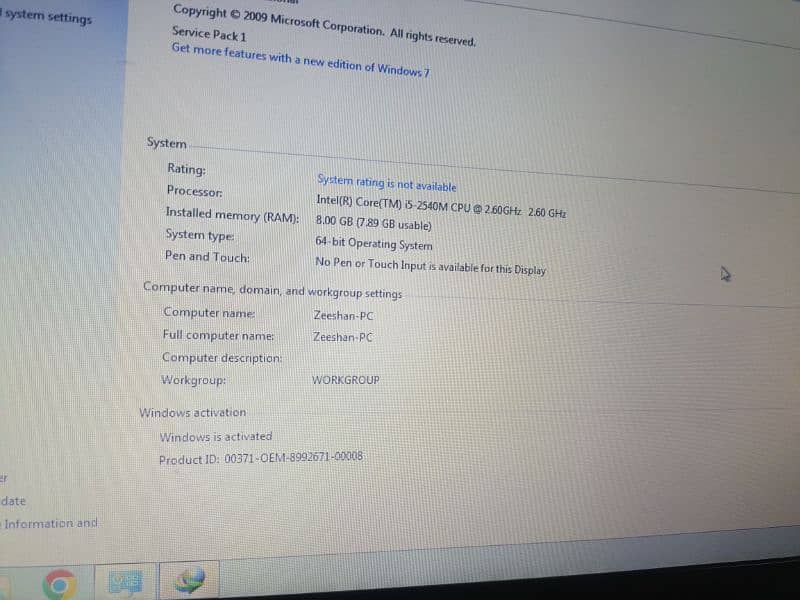 Laptop for sale Core i5 EliteBook gaming 8gb ram 4