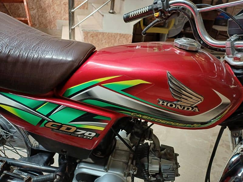 Honda CD 70 Lush Condition Less Used 2