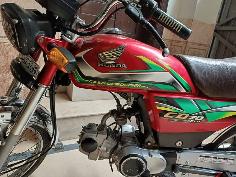 Honda CD 70 Lush Condition Less Used 6