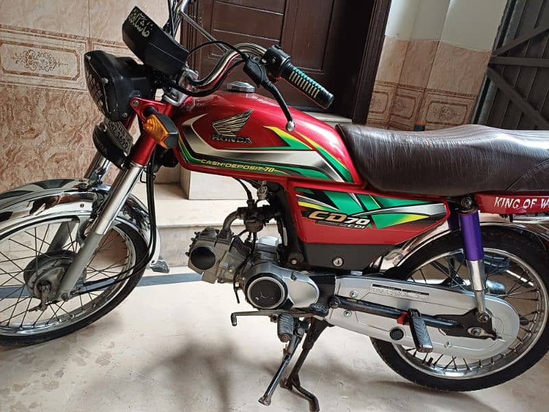 Honda CD 70 Lush Condition Less Used 7