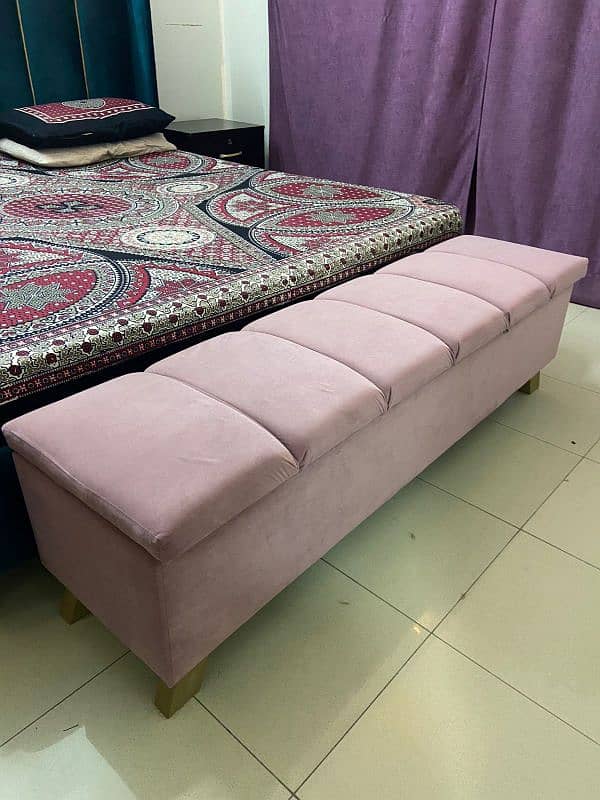 King Size Bed / Side Tables / Storage Couch / Floating Dressing Table 8