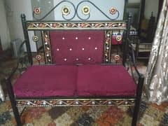 2 seater beautiful iron sofa