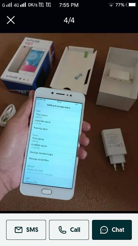 vivo y67 memory 6/128 genunine phone only 6 months used 0