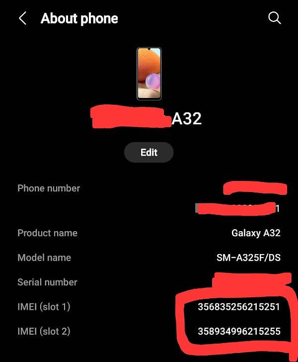 Sumsung Galaxy A32 6/128 lush condition urget sale 8