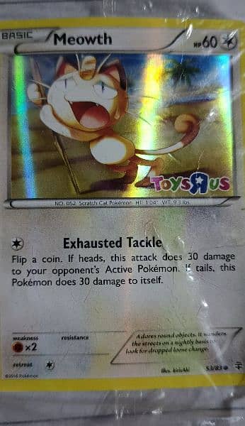 2016 MEOWTH Pokemon Generations Toys R Us 0