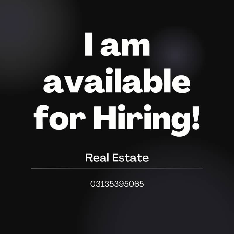 Experienced Property Dealer Available for Hire 0