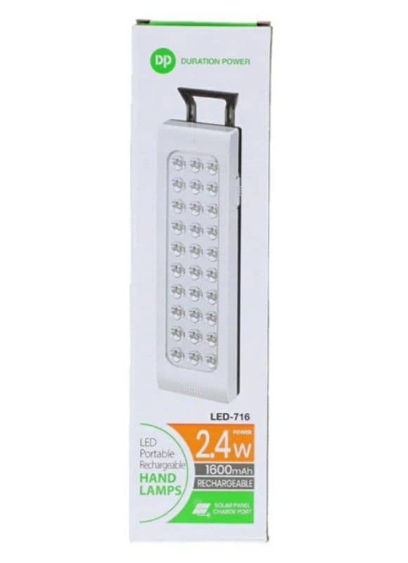 DP Rechargeable Emergency Light With Automatic On & Off System LED-716 0